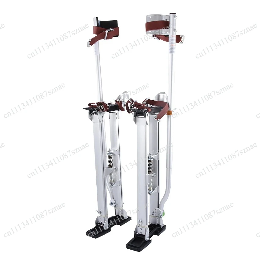 Heavy-Duty Aluminum Plastering Stilts 24-40 Inch Adjustable, Drywall Ladder Stand for Stage Props and Interior Decoration