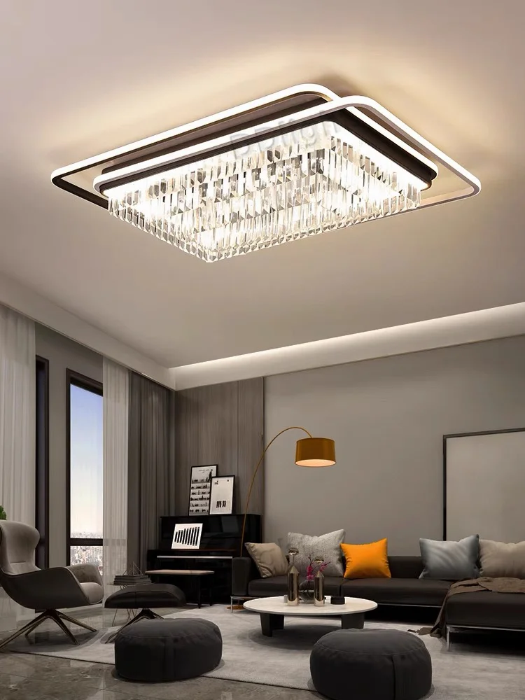 Modern Ceiling Pendant Lamps Crystal Industrial Lighting Set Living Room Decorations Lamp Led Chandelier For Bedroom Kitchen