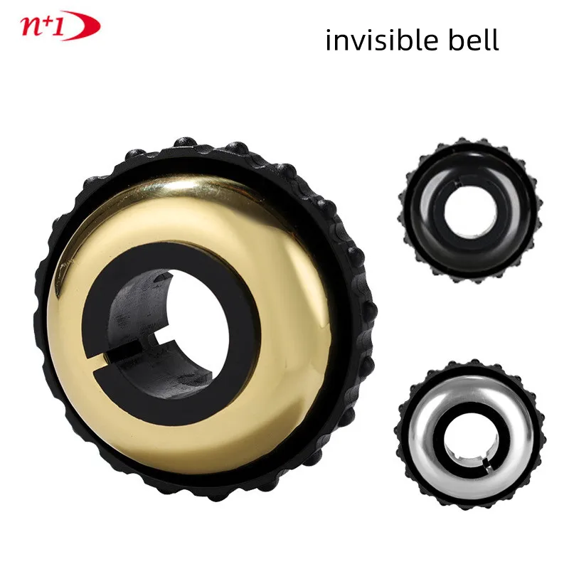 Bicycle bell invisible horn high decibel round MTB rotating bell machinery for 22.2mm handlebar bike bell copper for brompton