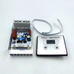 10000W SCR Digital Voltage Regulator Speed Control AC 220V Dimmer Electric Iron Oven Thermostat 80A with Heat Sink