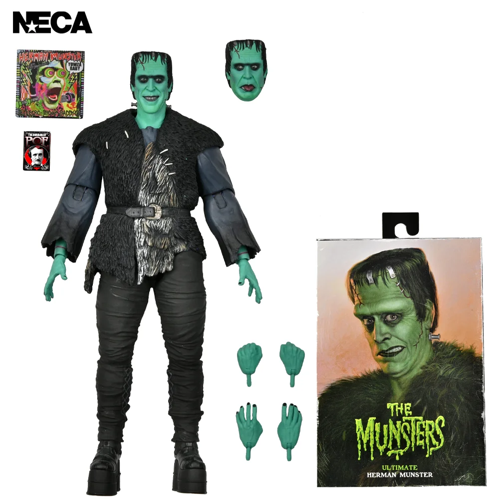 NECA Series The Ultimate Hermann 7-inch Doll of the Monster Family Model Action Figure Children's Toy Gift Collection Toys