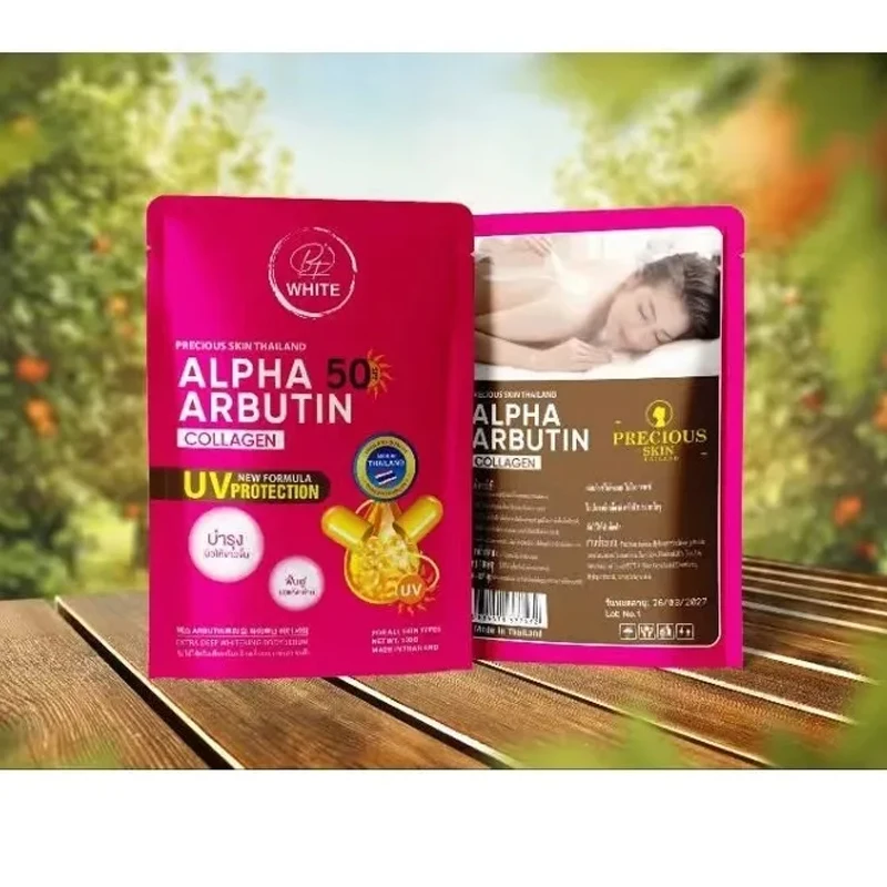 Gói tắm trắng Alpha Arbutin Collagen 50+ dưỡng da trắng sáng cấp tốc thải độc da toàn thân mịn da sáng da giảm vết nám