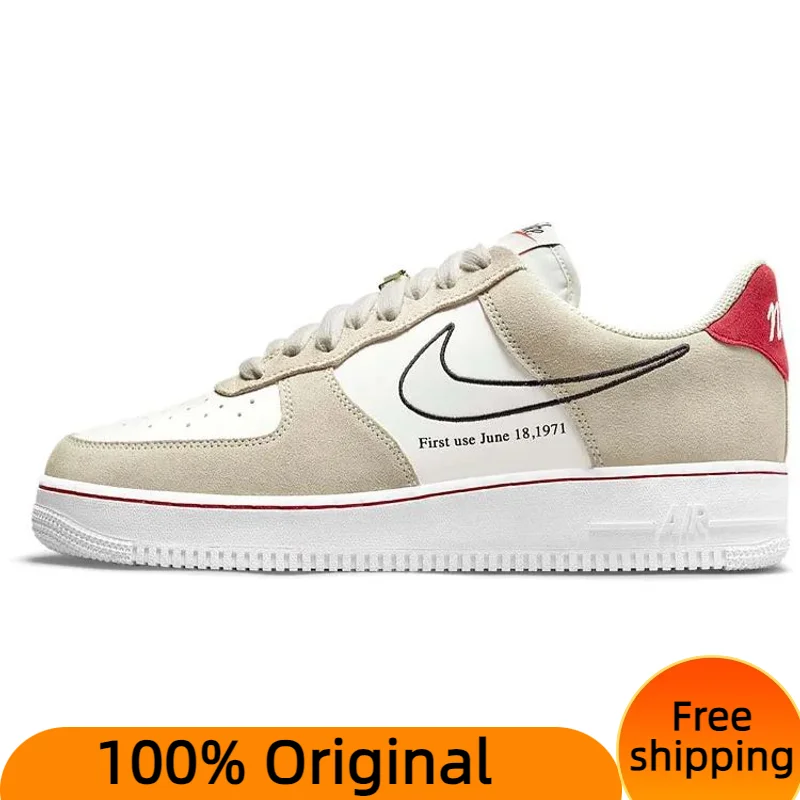 Nike Air Force 1 Low First Use Light Sail Red Sneakers shoes