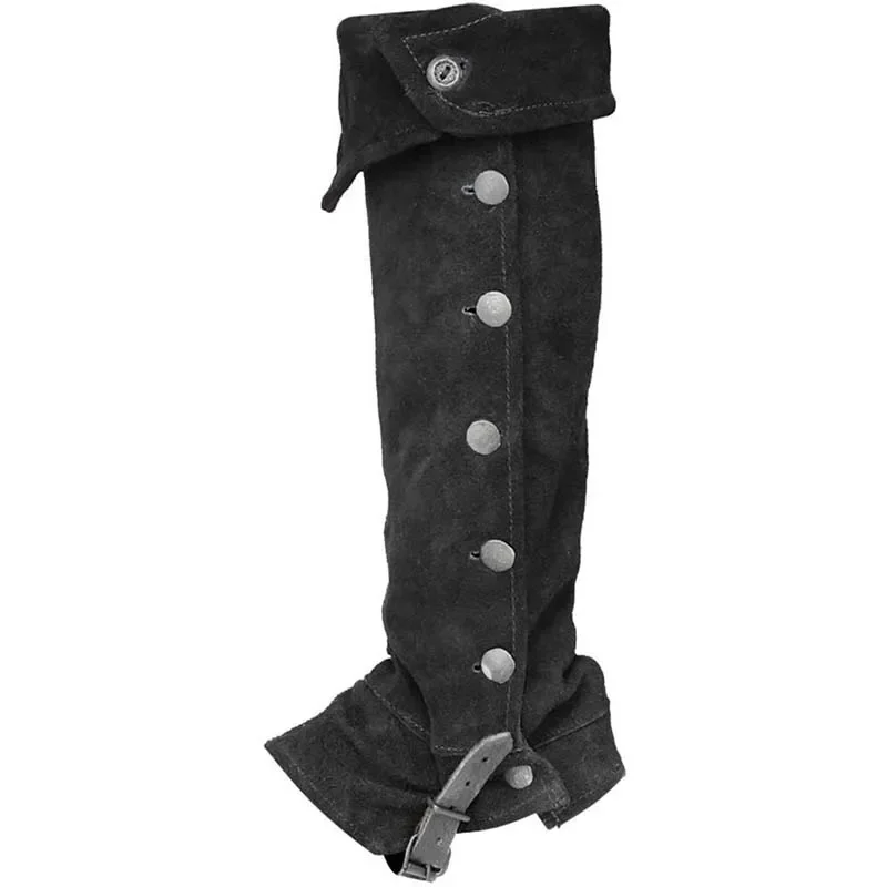 Armadura de pierna gótica Medieval Punk para hombres y mujeres, funda de botas de vendaje de caballero guerrero vikingo, cubierta de zapatos de Cosplay, protector de pie Retro, 1 par