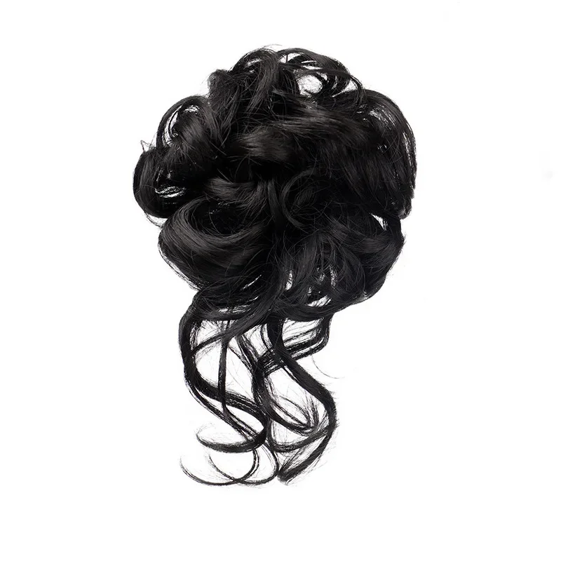 Lazy Grab Clip Flower Ball Head Female Natural Fluffy Long Hair Package Wig Set Horsetail Wig Circle Clip synthetic