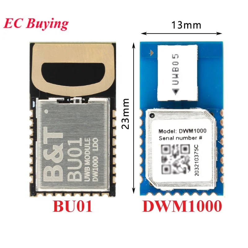 DWM1000 BU01 UWB Indoor Position Module DW1000 3.3V High Precision Ultra Wide Ranging Module With Indoor Positioning