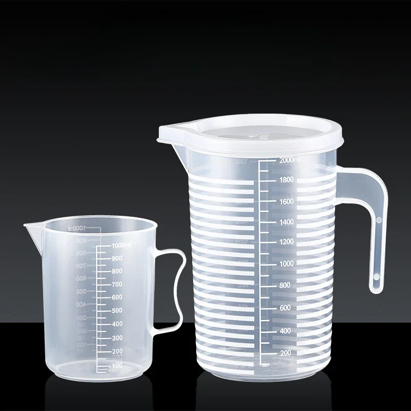 100-5000ml Thickened Plastic Measuring Cup with Scale Food Grade Measuring Cups Experimental Measuring Cup Beaker Plastic Cups