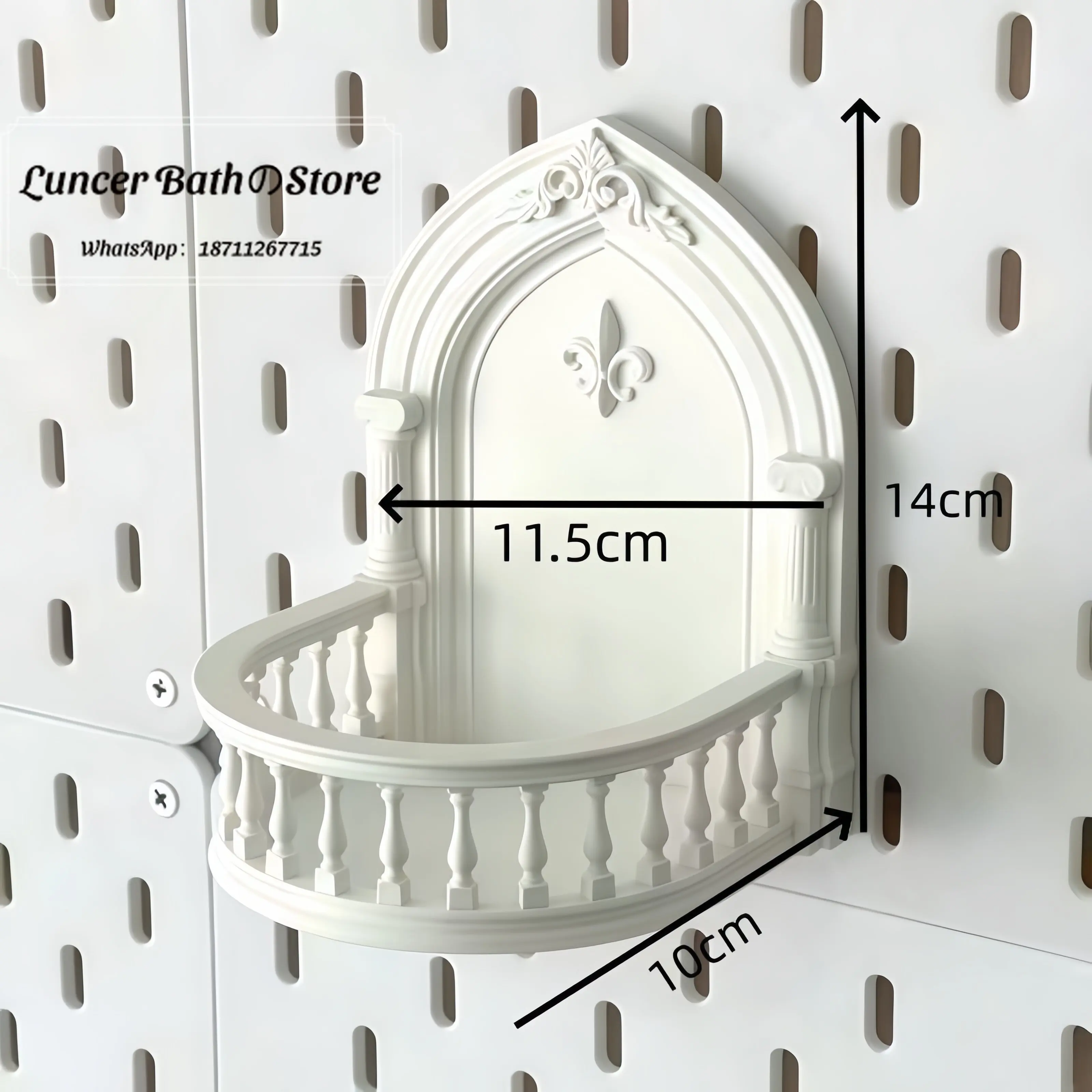 Wall-mounted 3D printing hook-type shelf New European-style shelf can hold figures Blind box home camera