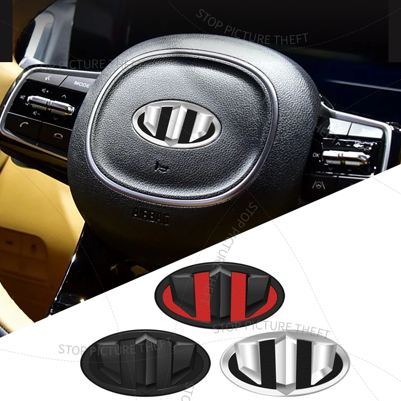 1 шт. 3D ABS Brenthon модификация значок на руль автомобиля наклейка авто эмблема для Sorento Elantra Sonata Stinger K3 K5 K2 K9 K7