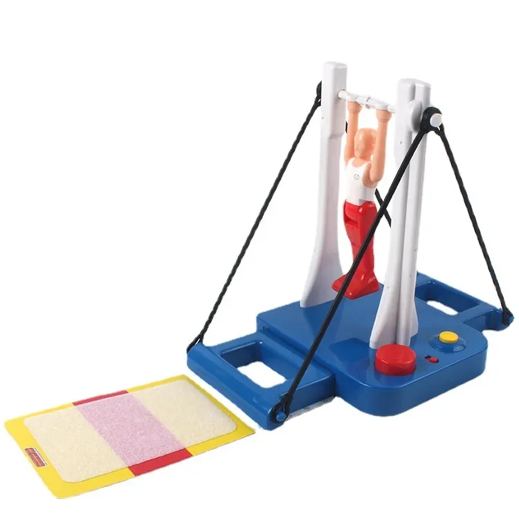 Creative Gymnastic Little Prince Toy Novelty Gymnastics War Machine Horizontal Bar Hand Eye Coordination Table Games Toys