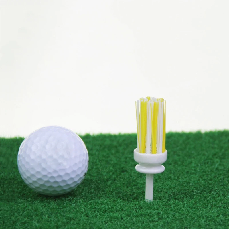 3pcs Plastic Golf Tees Brush 54/70/83mm Different Height Color Unbreakable Nylon Brush Top Tee Golf Training Accessories