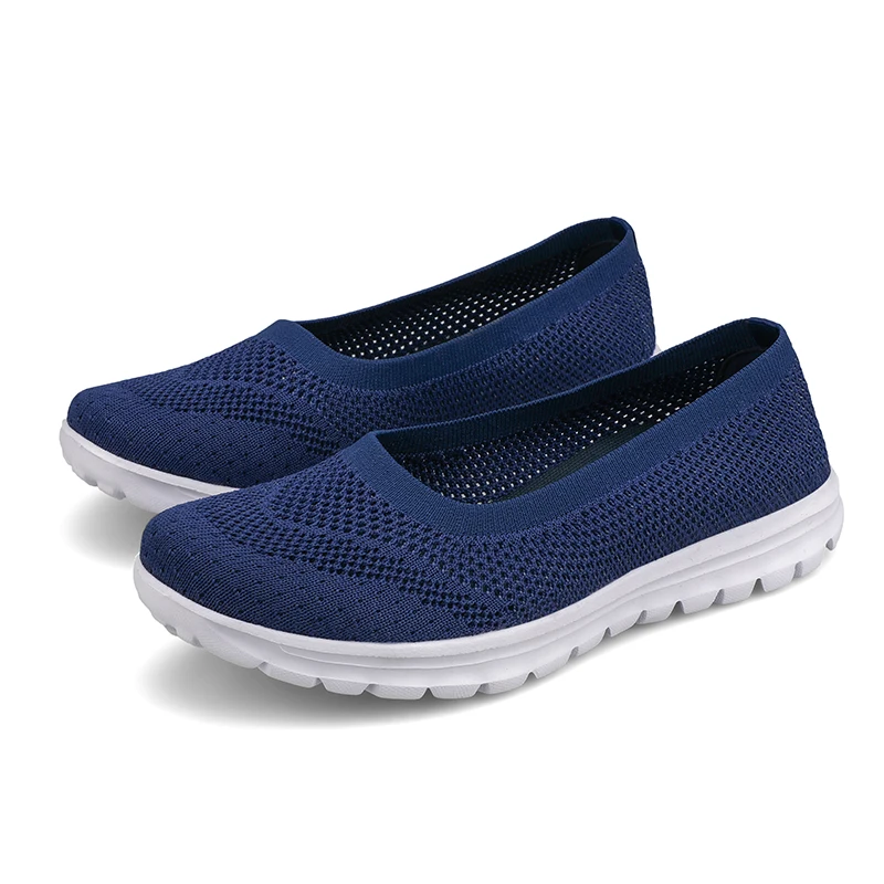 Summer Shoes Woman Mesh Sneakers Slip On Women Flats Loafers Casual Breath Walking Shoes Female Fashion Tenis Soft