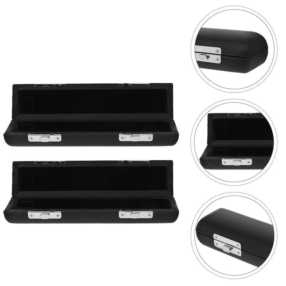 

2Pcs Piccolo Case 16 Hole Slim Design Protective Soft Interior Lining Portable Lightweight Ideal for Performances Practice