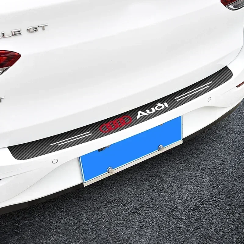 Car Rear Trunk Anti-Kicked Protection Strip For audi A3 8V 8P 8L A4 B5 B6 B7 B8 B9 A6 C5 C6 C7 C8 A5 8T A8 Q3 Q5 Q7 TT S3 S6