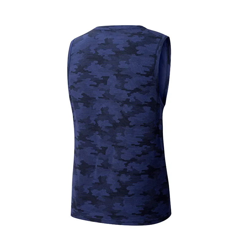 Outdoor Herren Schnelltrocknend Fitness Bodybuilding Shirt Ärmellos Tarnmuster T-Shirt Männliche Basketball-Weste Atmungsaktives Mesh Gym Tanktop für Männer – Detail 4