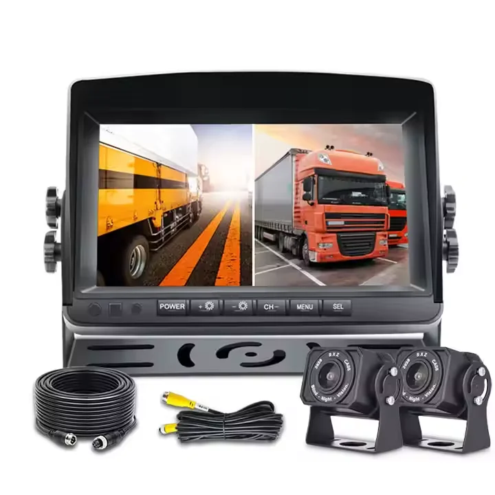 

Factory Direct Sales 9inch 2CH AHD Rearview Backup Camera Display Vehicle Reverse Kit For Trucks Heavy Vehicles