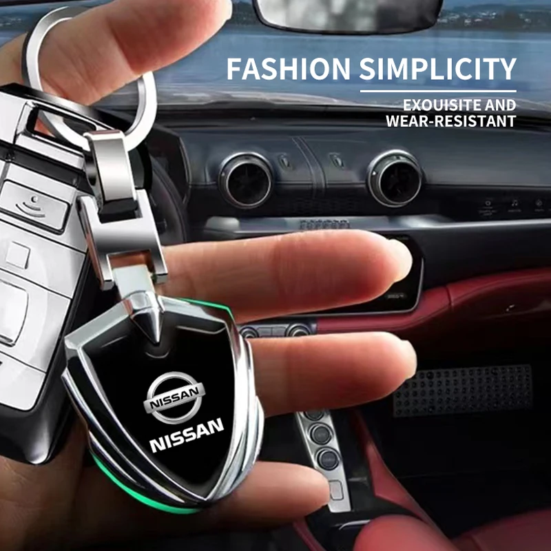 3D Metal Car Logo Key Rings Keyring Keychain For Nissan Qashqai X J10 J11 Trail Tiida Teana Skyline Juke X-trail Almera