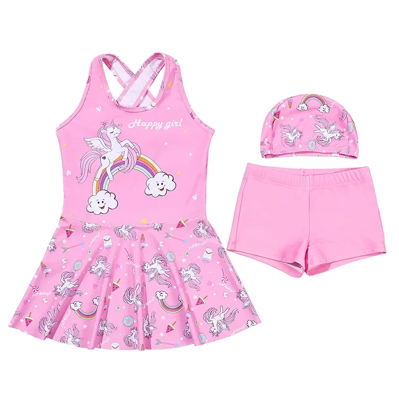 Maillot de bain косплей licorne pour enfants, combinaison en dentelle plissée pour filles d'âge (22) и 3) filles