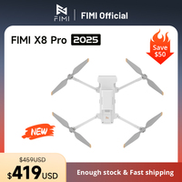 FIMI X8 Pro 2025 new drone GPS AI Super Night Video 4K 60fps 20KM range 3-axis Gimbal 1/1.3-inch 48Mp CMOS sensor Smart Tracking