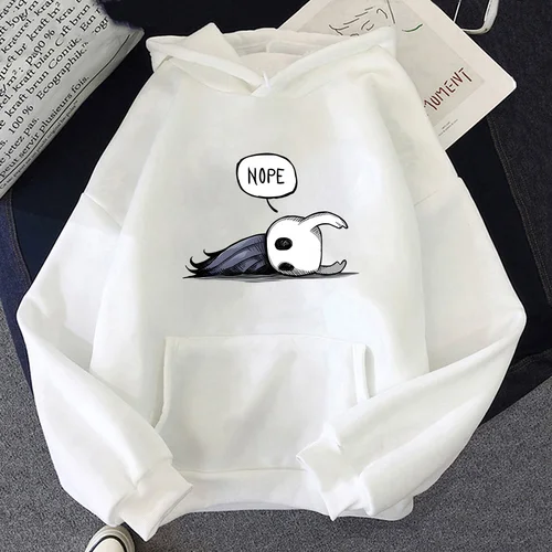 Imagen 2 del producto Hollow Knight-sudaderas con capucha con estampado de personajes de juego para hombre, sudadera Funko Pop de calle, jerséis informales de otoño, ropa de Anime Unisex