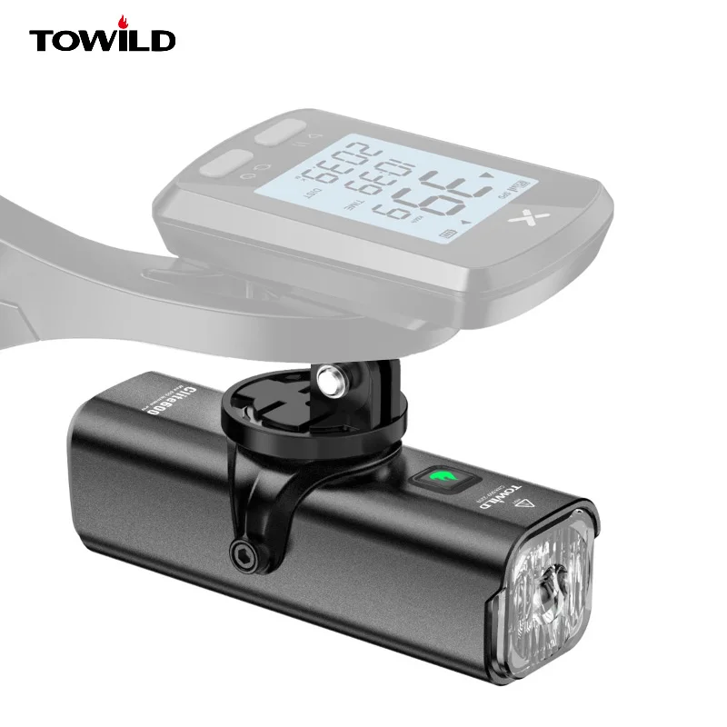 TOWILD CL600 lumenów lampka rowerowa lampa przednia typ C akumulator 2000mAh lampka rowerowa IPX6 wodoodporny reflektor akcesoria rowerowe