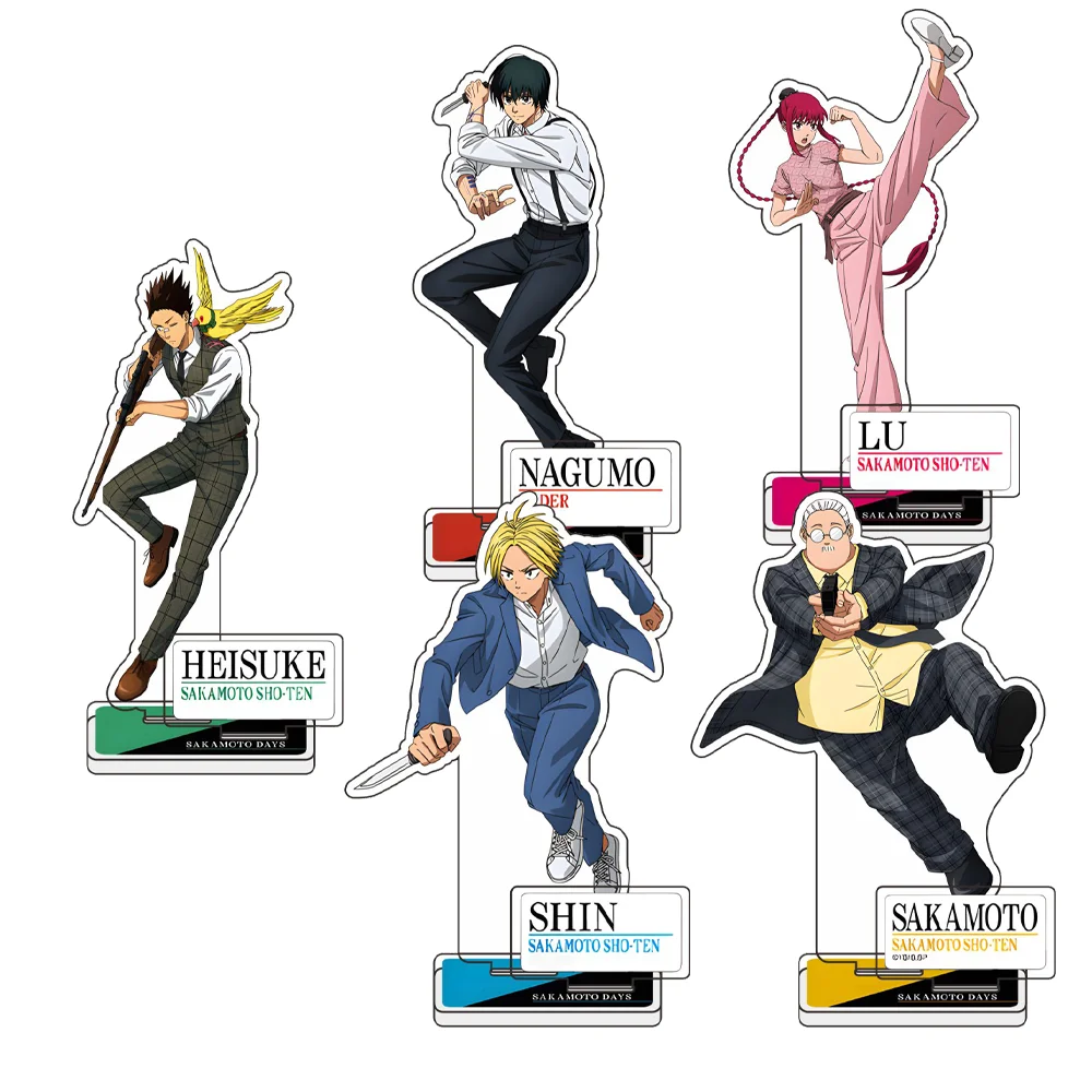 Anime Sakamoto Days Acrylic Stand keychains Taro Asakura Shin Shaotan Yoichi Osaragi Shishiba Cosplay Figure Sign Fans Gifts