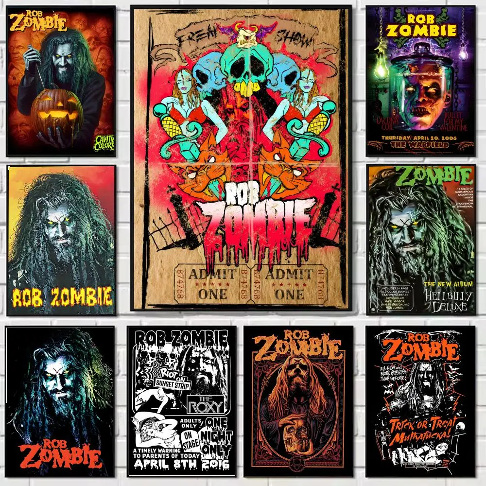 Rob zumbi arte cartaz decorativo arte da parede adesivos mural impressão de fotos para casa sala estar corredor decoração