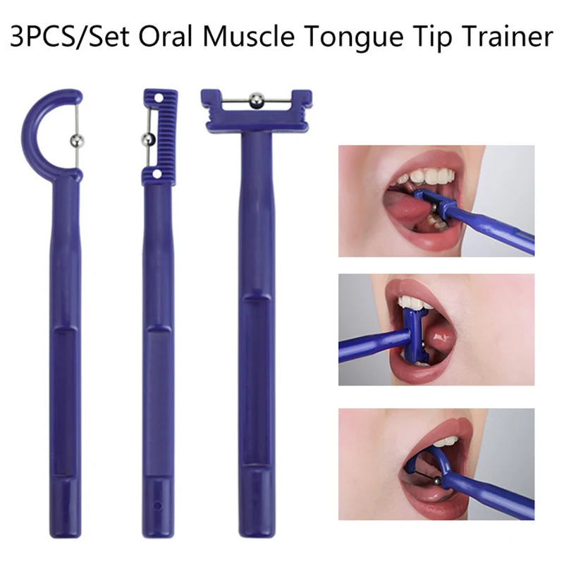 Ejercicio de cuidado bucal con punta de lengua para niños, terapia de voz, autismo, rehabilitación sensorial, entrenador muscular de lengua Oral, herramienta de conversación