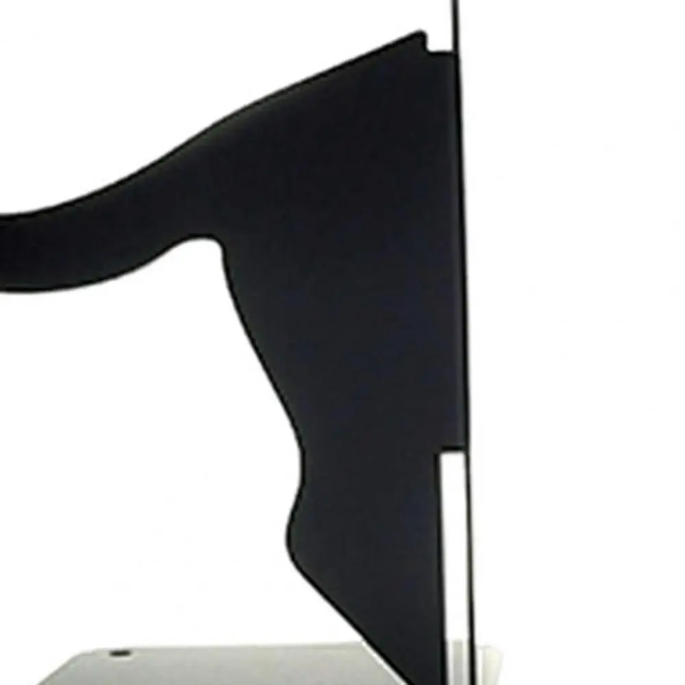 Creative Whimsical Cat Design Metal Bookends Rounded Edges Cartoon Book Holders Decorative Black Cat Bookends Home