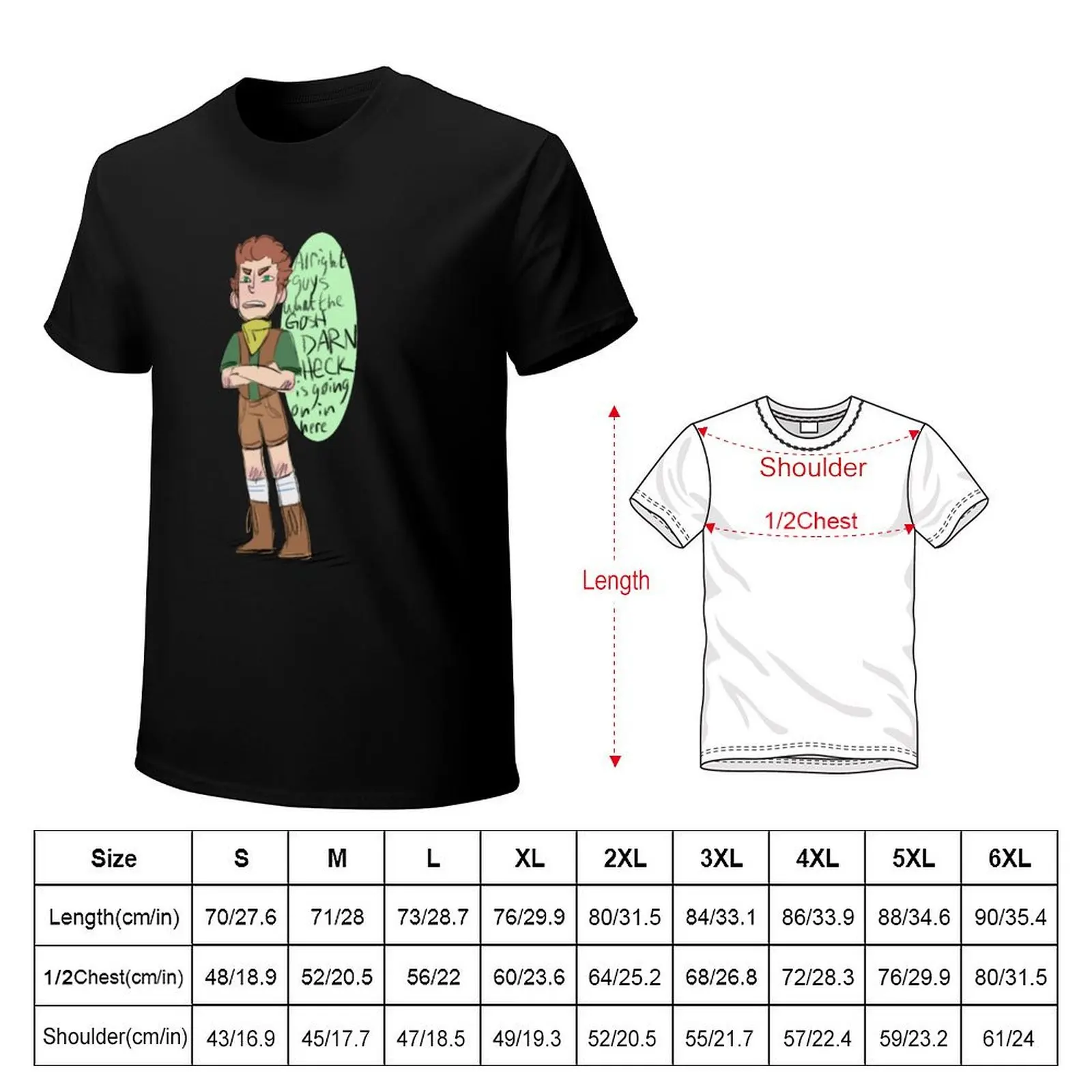 gosh darn heck T-Shirt Casual Loose Short Sleeve Tee for Men