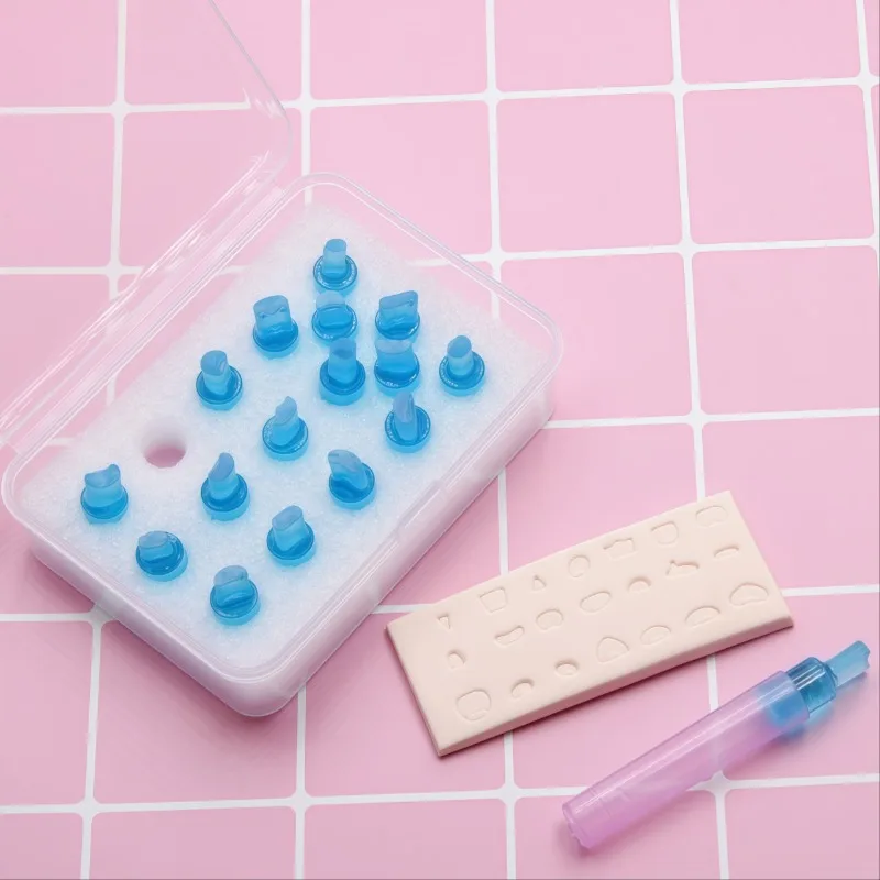 Q-Version Figurine Expression Mouth Mold DIY Ultra-light Clay Doll Face Accessories Lively Expression Mouth Make Pressing Molds