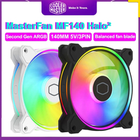 Cooler Master MF140 HALO Ⅱ 140MM Case Cooling Fan Second Generation 5V 3PIN ARGB Quiet Fan CPU Cooler Water Cooling Fan