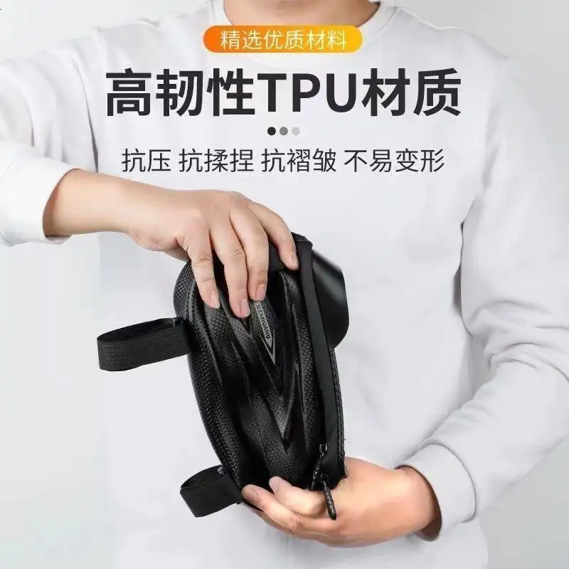 Bicycle Front Beam Touch Screen Bag Waterproof Mountain Bike Upper Pipe Bag Riding Equipment