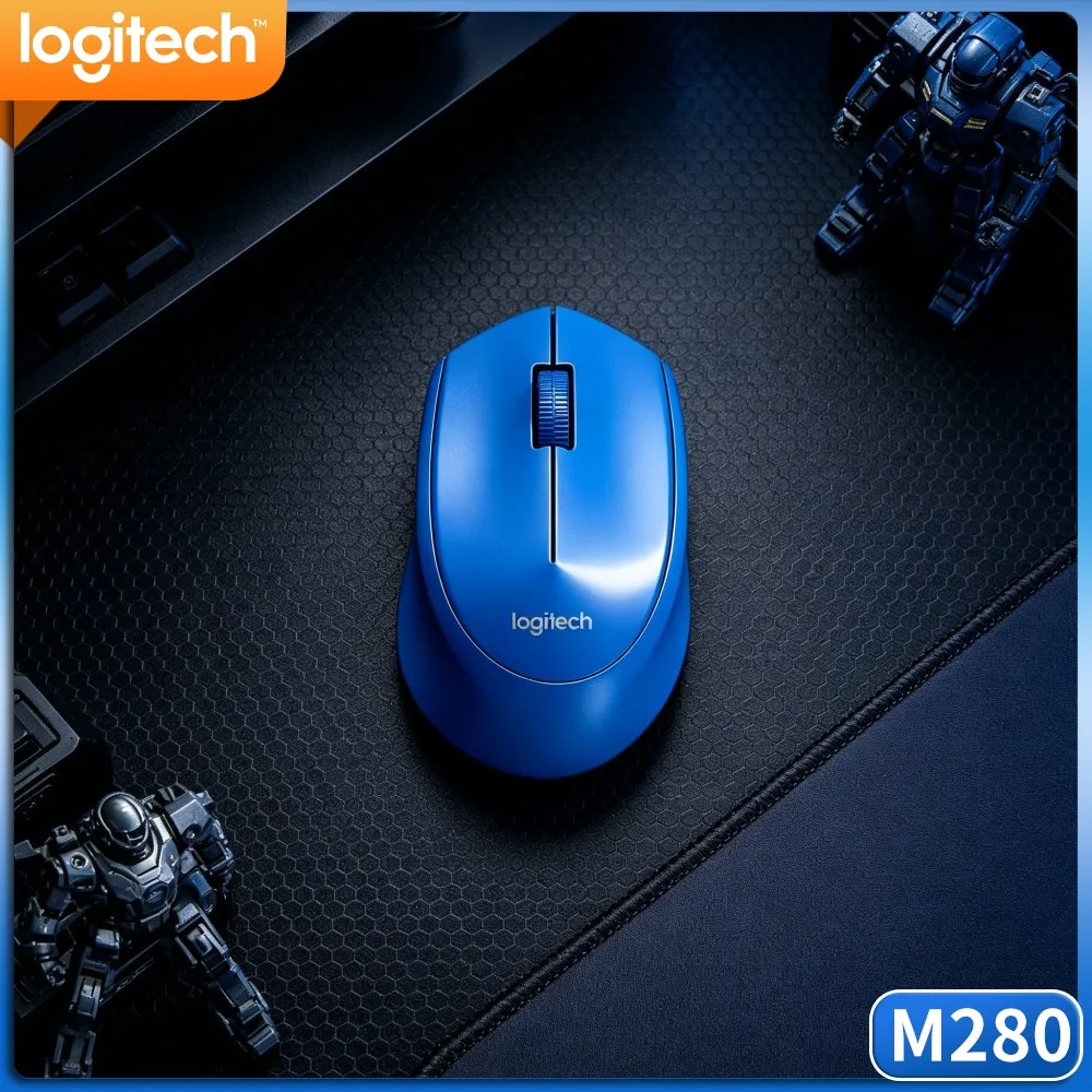 Simple Study Domestic Wireless Mouse M280 2.4G Lightweight Build Soft Click Performance Usb Dongle For Pc Laptop Desktop Office