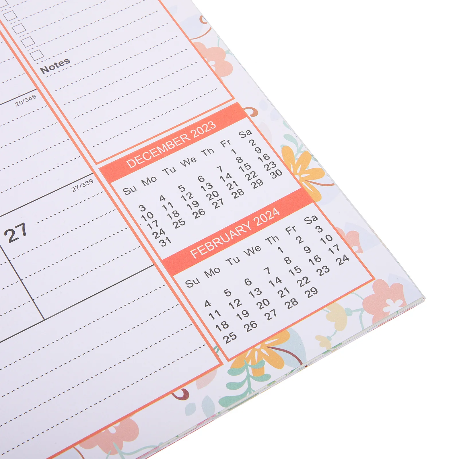 

English Wall Calendar Monthly Home Office Hanging Countdown Daily Use Planner Advent Calendar Wall Calendars