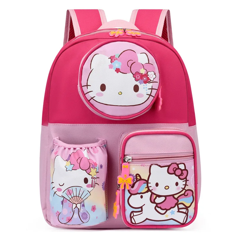 Hello Kitty Backpack Cartoon Printing Boys Primary Girls Children School Bag Kids Kindergarten Backpack