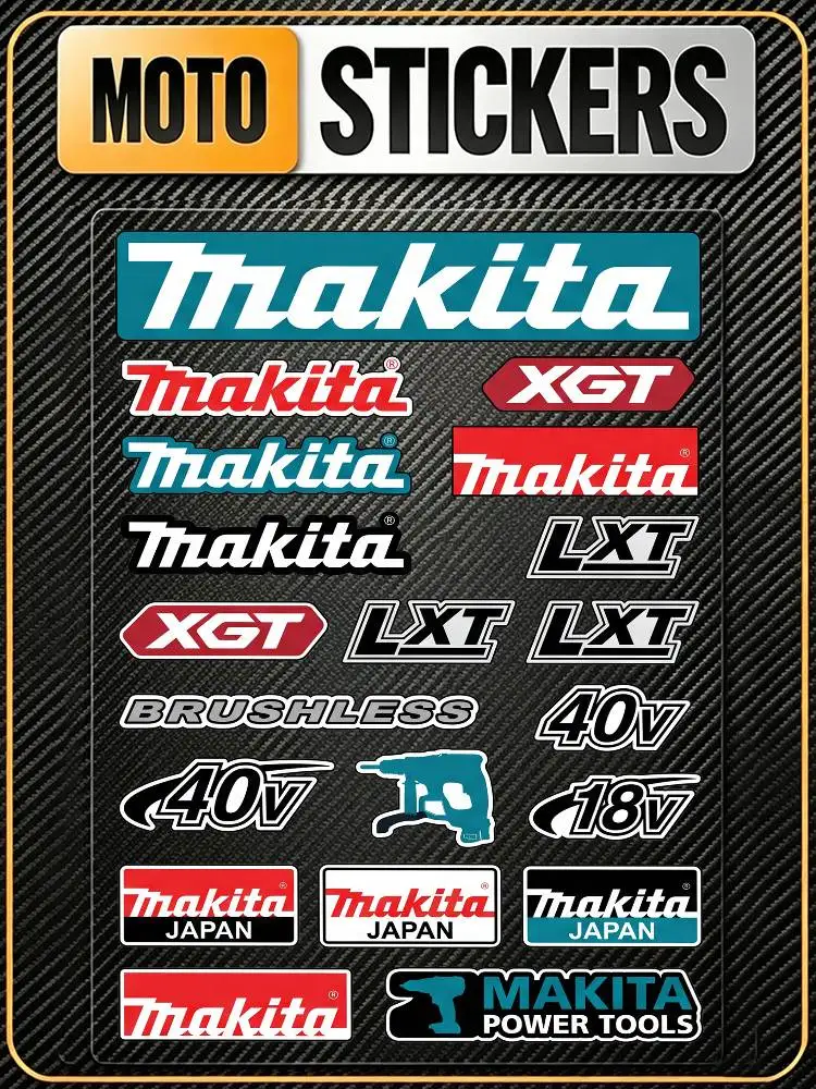 For MAKITA Long Lasting Waterproof Reflective Sticker Scratch Conceal Fit Motorcycle Car Helmet Fridge Decals