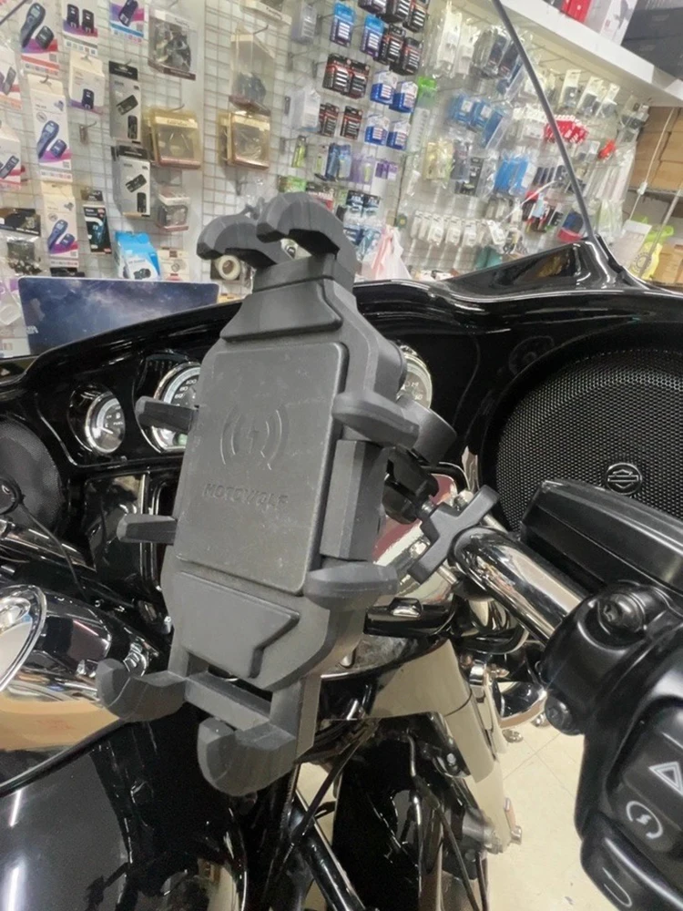 

Мотоциклетный держатель для телефона с беспроводной зарядкой, подставка для мотоцикла, поддержка мобильного телефона, крепление на руль Celular для телефона 4-7 дюймов