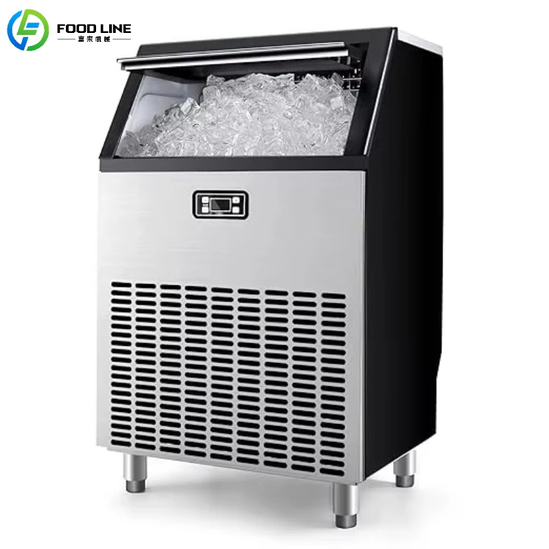 

Коммерческая льдогенераторная машина на 200 фунтов/день, для производства кубикового льда, для бизнеса, с возможностью индивидуальной настройки