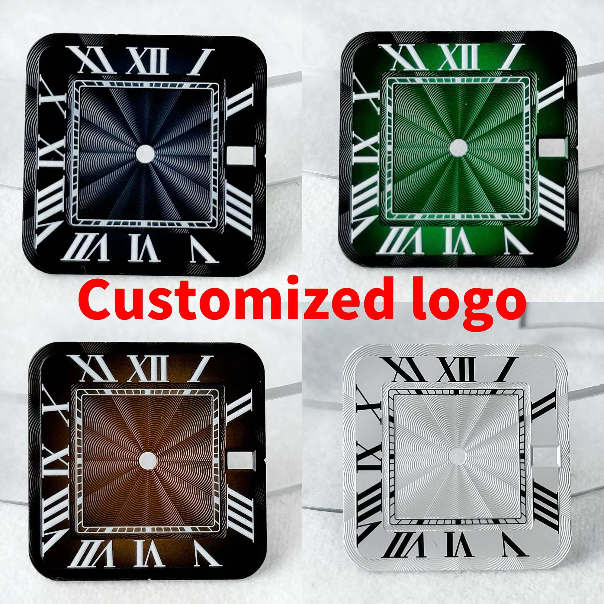 27mm square Santos N H35watch accessories customization watch module customization logo dial