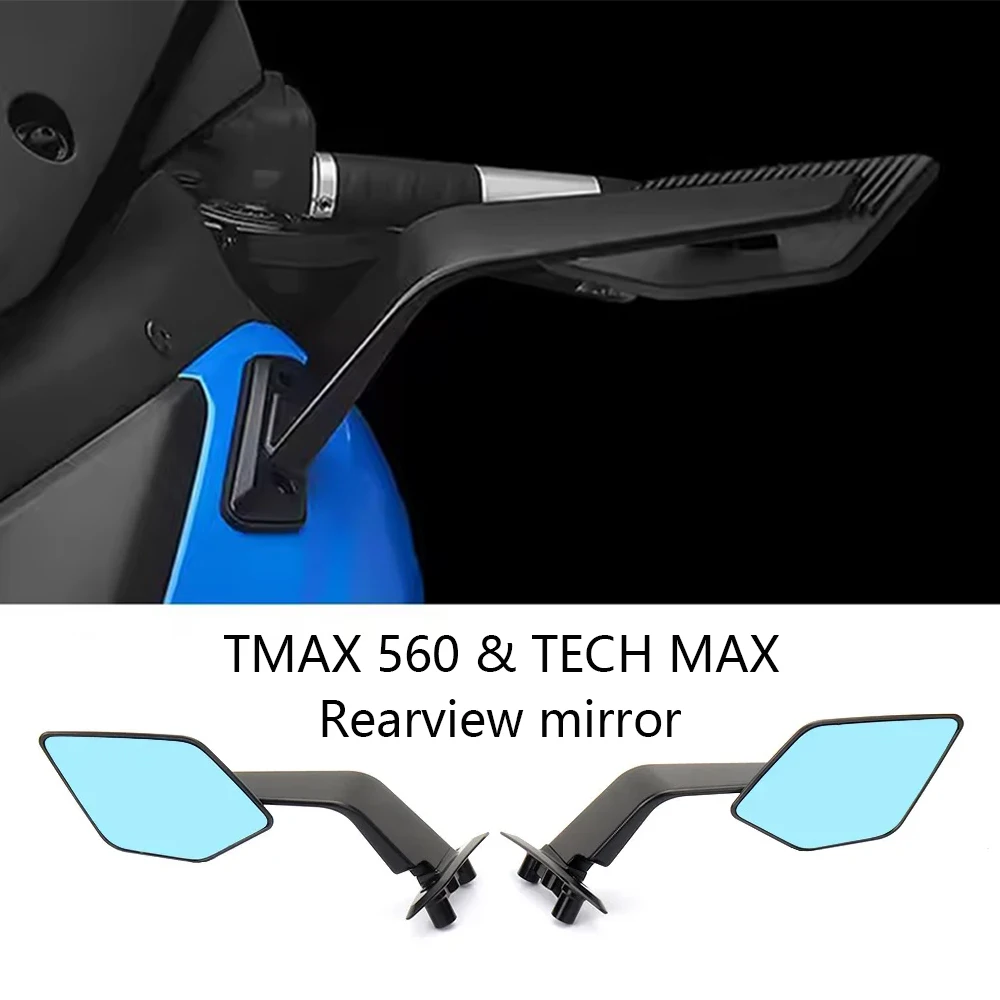 

Зеркало заднего вида для мотоцикла с ветровым дефлектором и аэродинамическими накладками (winglets) для Yamaha TMax560 Tech Max T-MAX 560 TMAX 2022-2024
