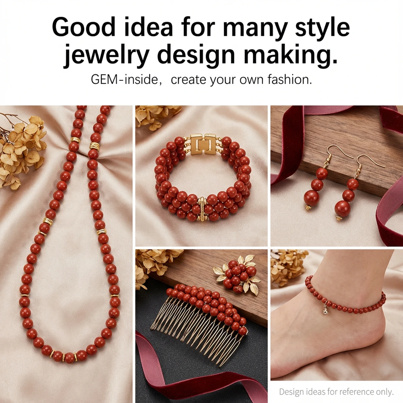 Round Red Jaspers Beads natural stone beads DIY loose beads for jewelry making Strand 15 Inch