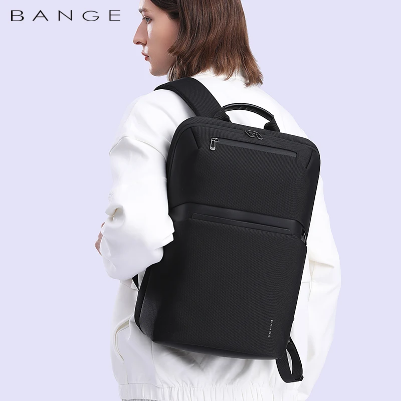 BANGE 2023 New Men\'s Backpack Business Anti-Theft Computer Bag Big Capacity 15.6 Inch Laptop Bagpack Men Elegant Waterproof