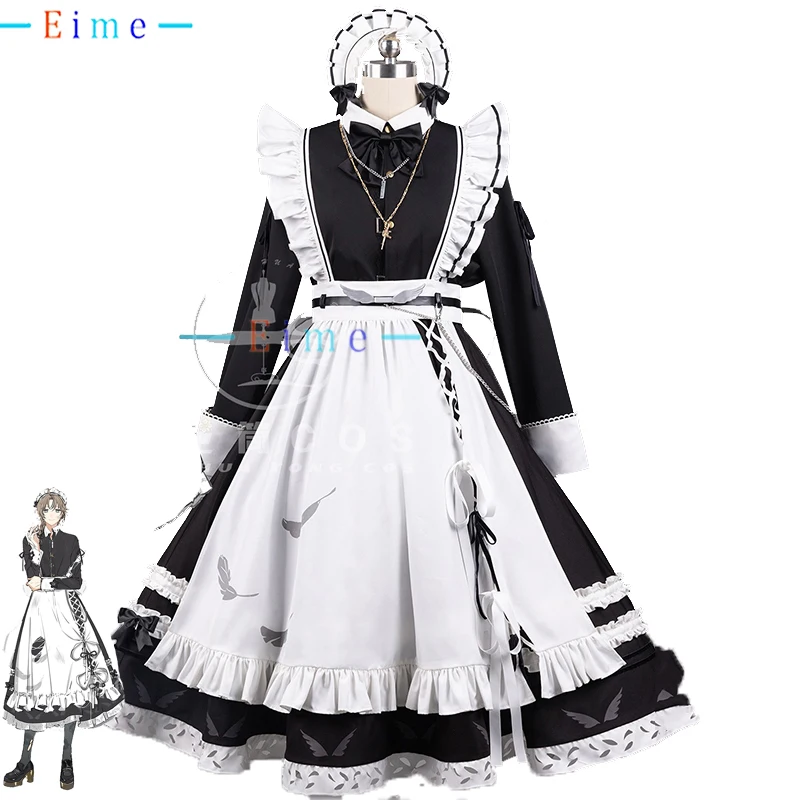 

Vtuber Kanae Cosplay Costume Women Cute Maid Dress Fancy Party Suit Halloween Carnival Uniforms Anime Clothing Custom Made