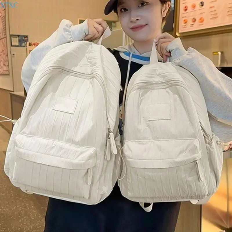 

X7XC Student School Backpack Fashion Travel Backpack Large Capacity Casual Daypacks Lightweight Backpack Girls Aesthetic Bag
