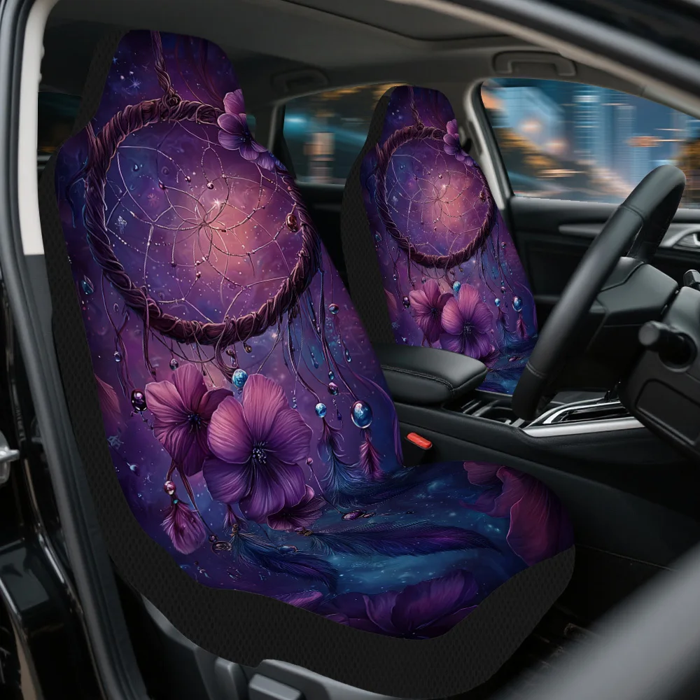 Set Of 2 Floral Print Car Seat Covers – Universal Fit For Cars, Suvs, And Sedans, Sturdy Construction, Easy Installation, Improv