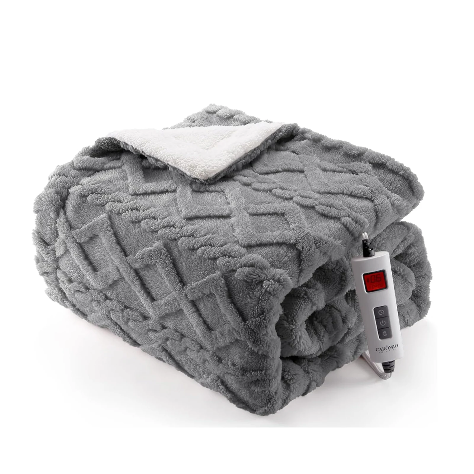 North America 240G Comfortable Cotton Velvet Twist + 200G Glue-Free Cotton + 160G Non-Woven Fabric + 100G Same Color Brushed Fabric Wireless Radio Frequency Controller Electric Heating Quilt