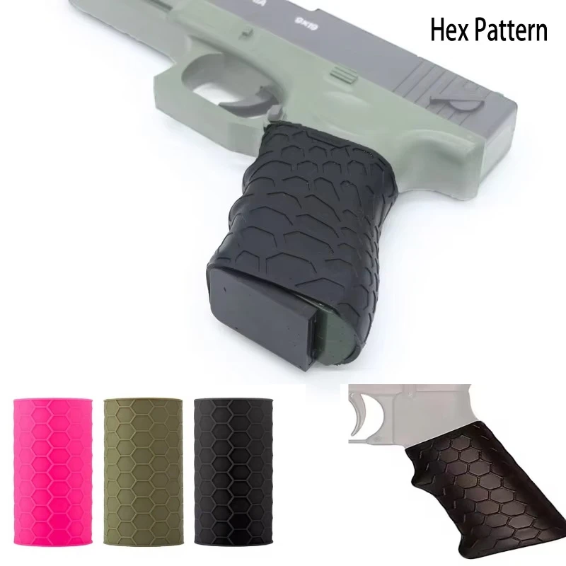 

Universal Anti Slip Cover for Airsoft Hunting Gun, Rubber Cover, Hand Grip Glove, Sleeve Pistol Handle, G17,18,19,AK,M4