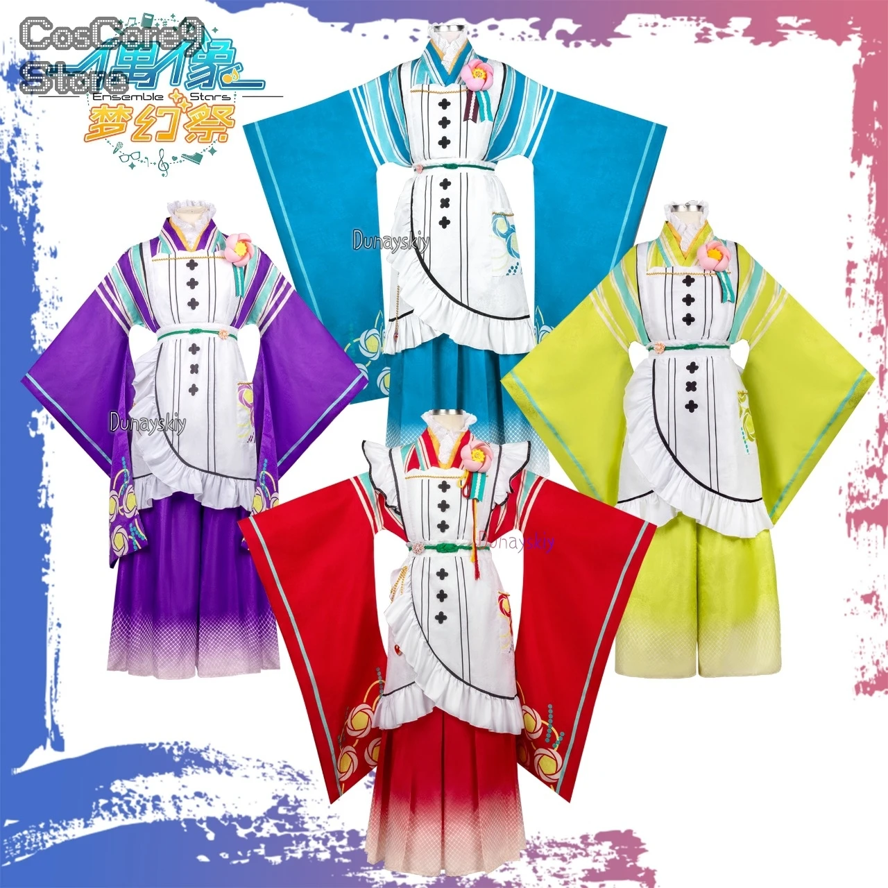 

Ensemble Stars Косплей 코스프레 Нестандартный размер Тори Химemiya Tenshouin Eichi Shiina Niki Shino Hajime Косплей Мужчины Женщины Вечерние кимоно