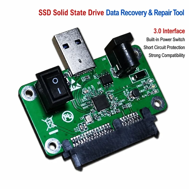 ASM1153E SATA To USB Adapter Board SSD Mass Production Tool Solid State Drive Open Card Reader for Hard Disk Firmware Flash